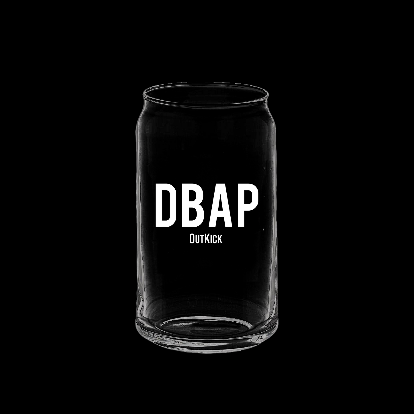 DBAP Outkick 16oz Soda Can Glass