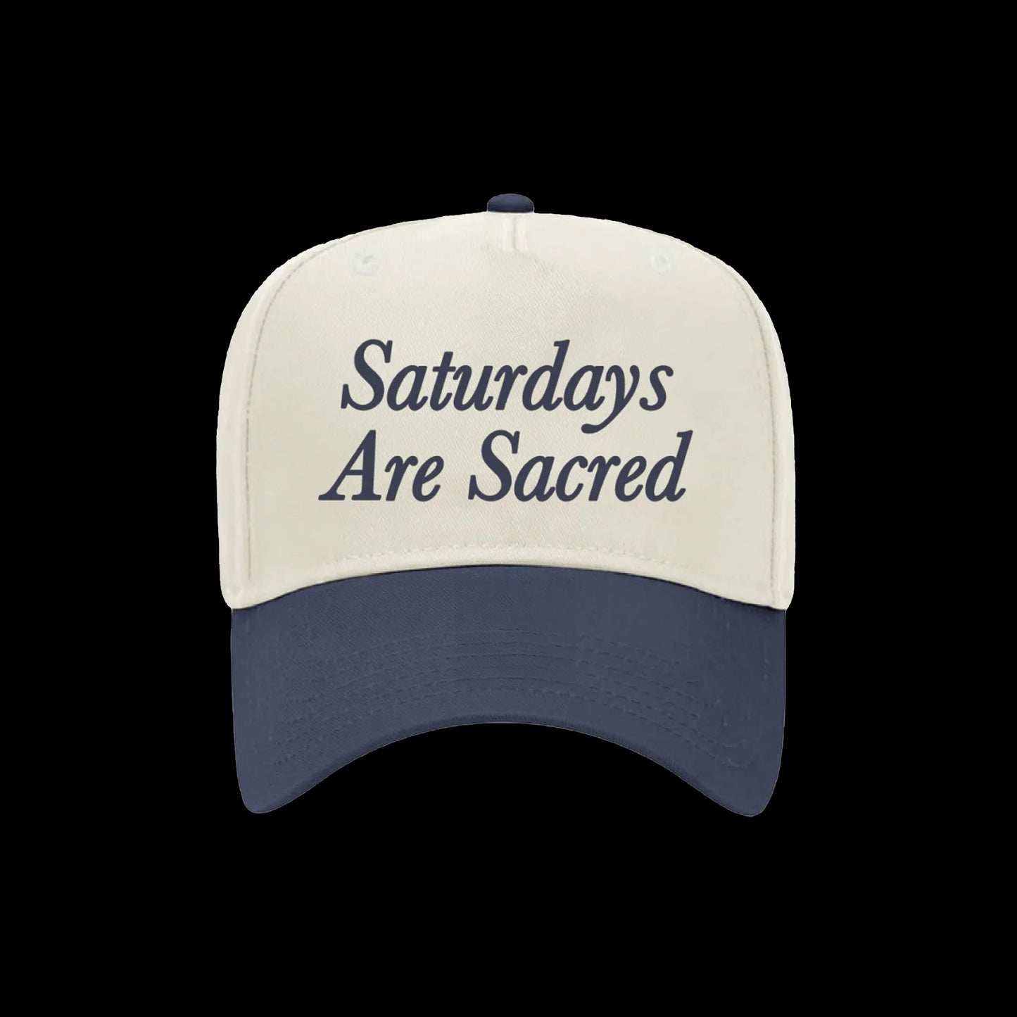 Saturdays Are Sacred 5 Panel Mid Profile Baseball Cap