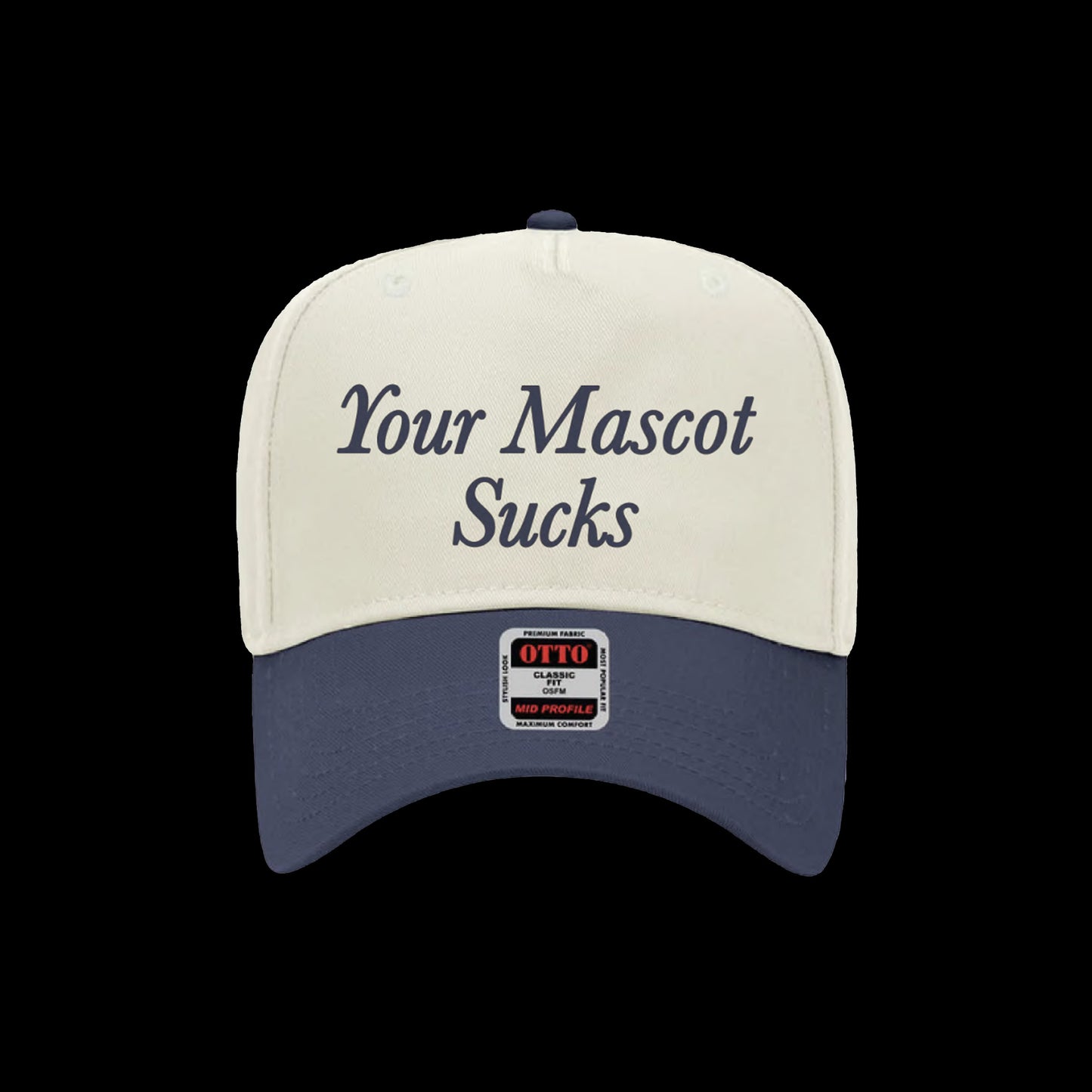 Your Mascot Sucks 5 Panel Mid Profile Baseball Cap