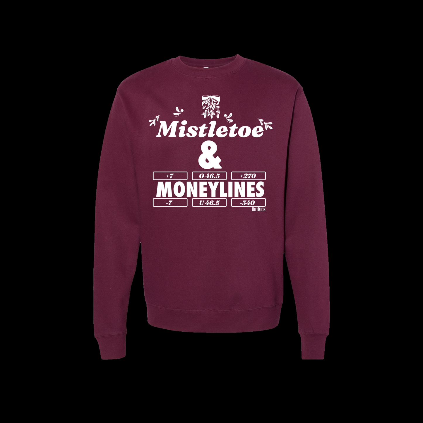 Mistletoe & Moneylines Heavyweight Unisex Crewneck Sweatshirt