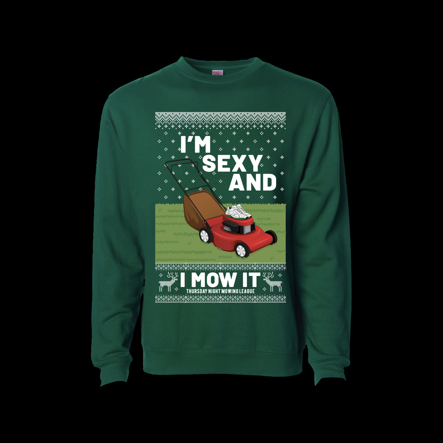 I'm Sexy and I Mow It Midweight Crewneck Sweatshirt