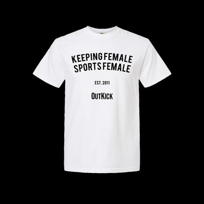 Keeping Female Sports Female Heavyweight Cotton Tee